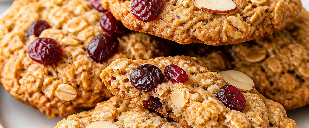 Healthy Cranberry Almond Breakfast Cookies