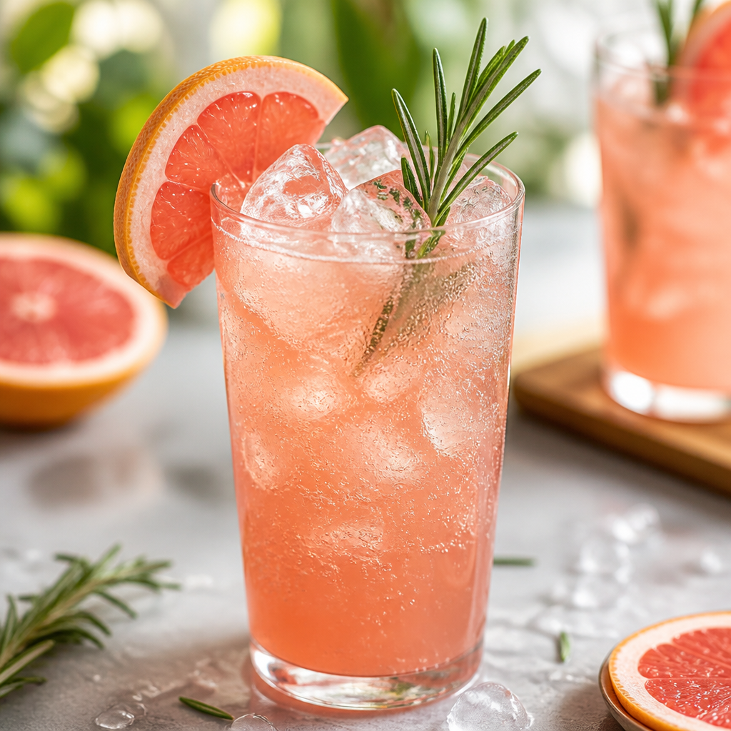 Rosemary Grapefruit Mocktail