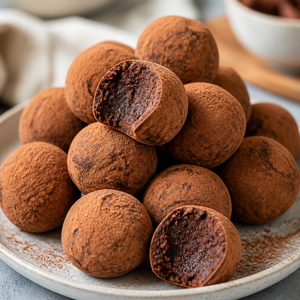 Hot Cocoa Brownie Truffles