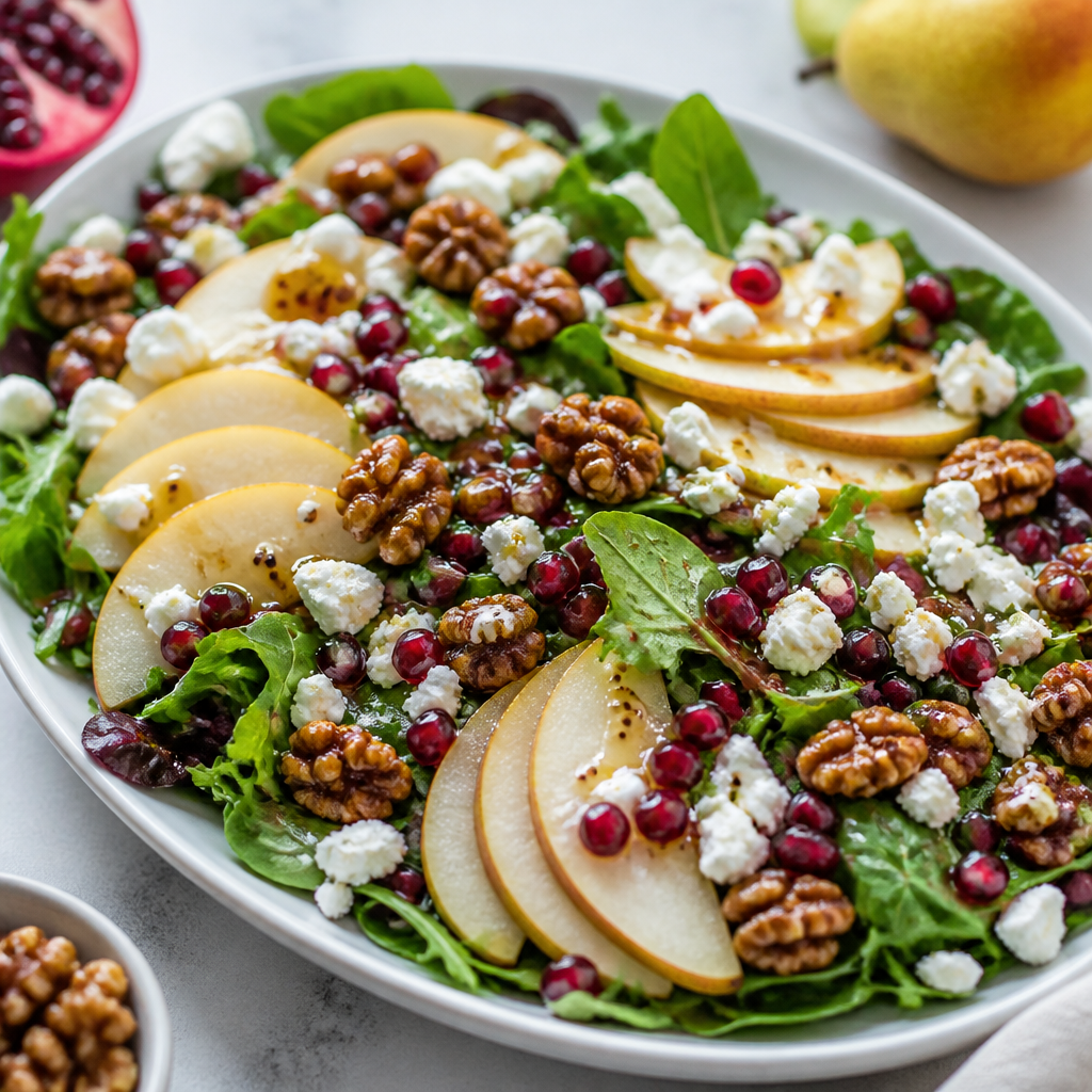 Pear Pomegranate Salad