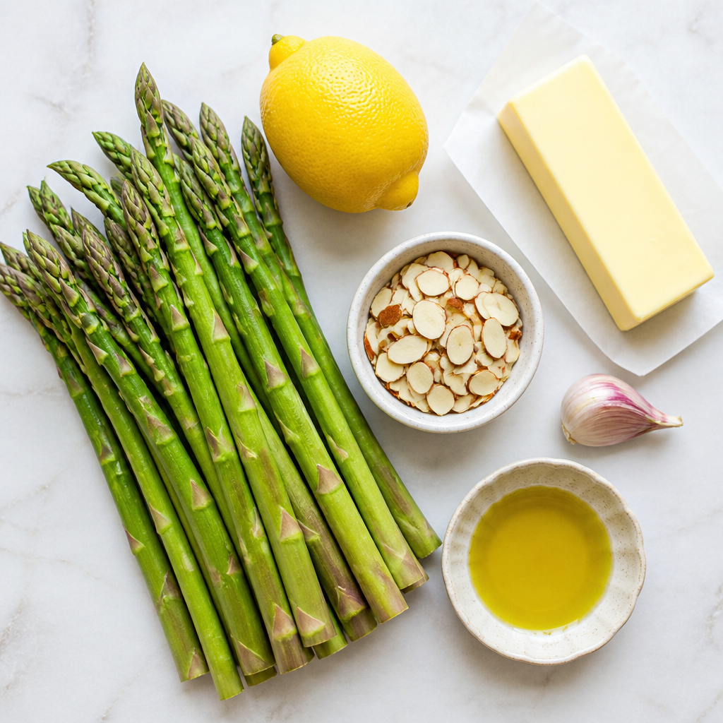 Lemon Butter Asparagus with Toasted Almonds ingredients
