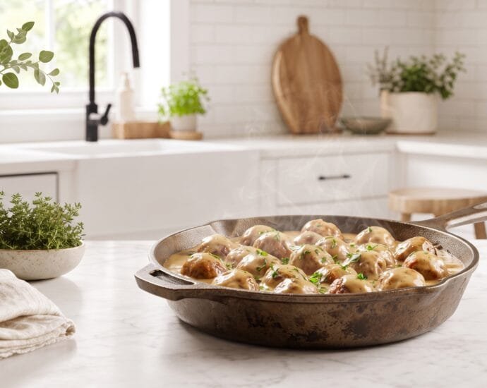 Classic Swedish Meatballs with Creamy Gravy
