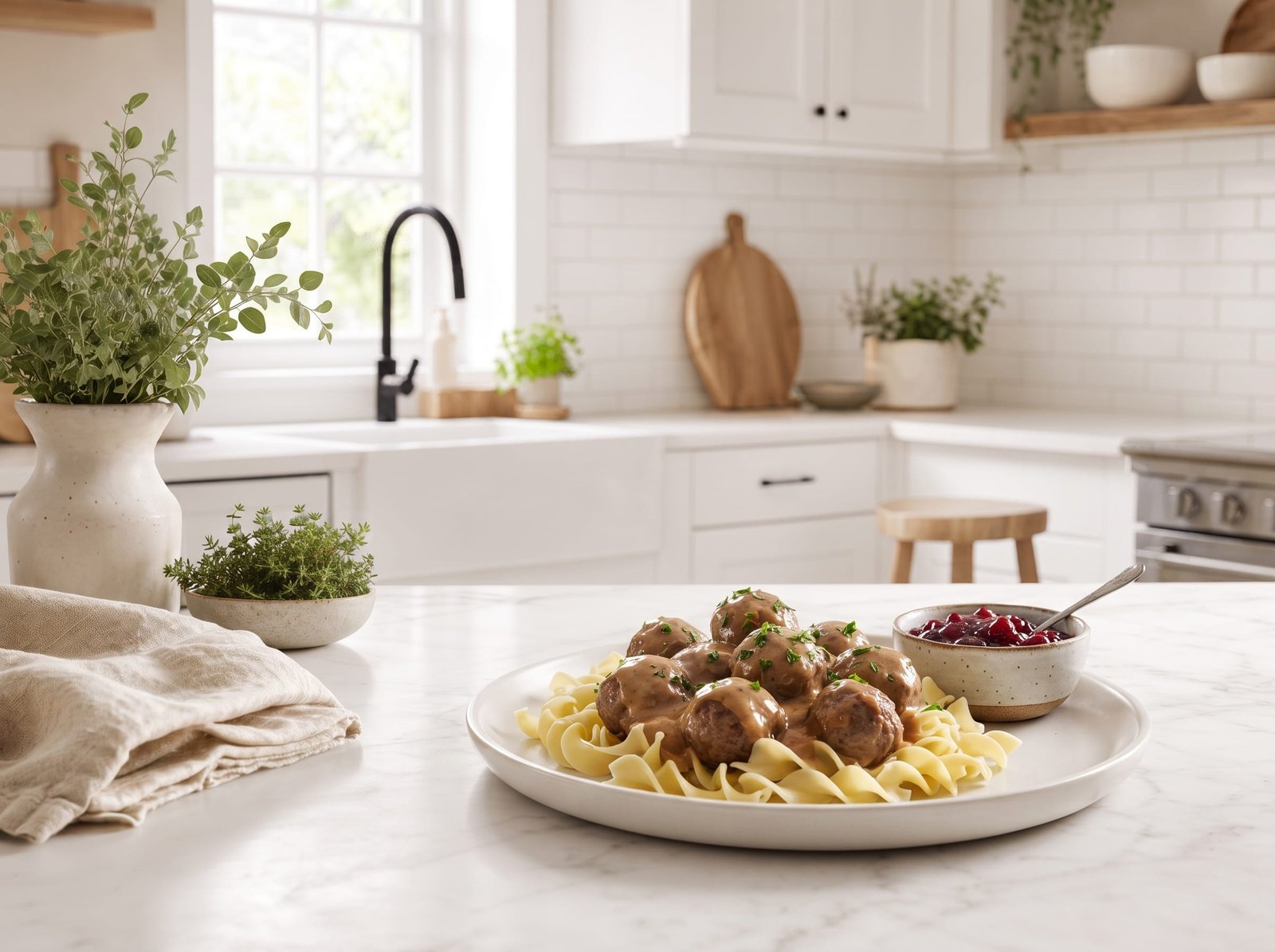 Classic Swedish Meatballs with Creamy Gravy