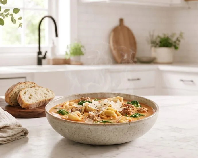 Creamy Sausage Tortellini Soup - Comfort in a Bowl