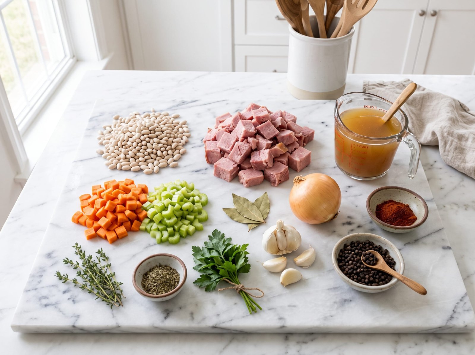 Crockpot Ham and Bean Soup: The Ultimate Comfort Food ingredients