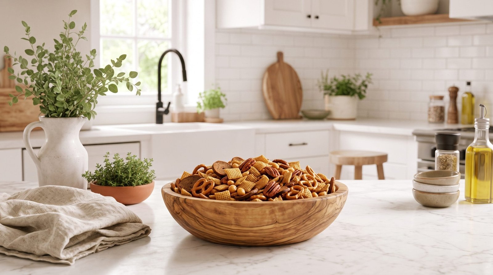 Homemade Chex Mix (Classic Oven-Baked Recipe)