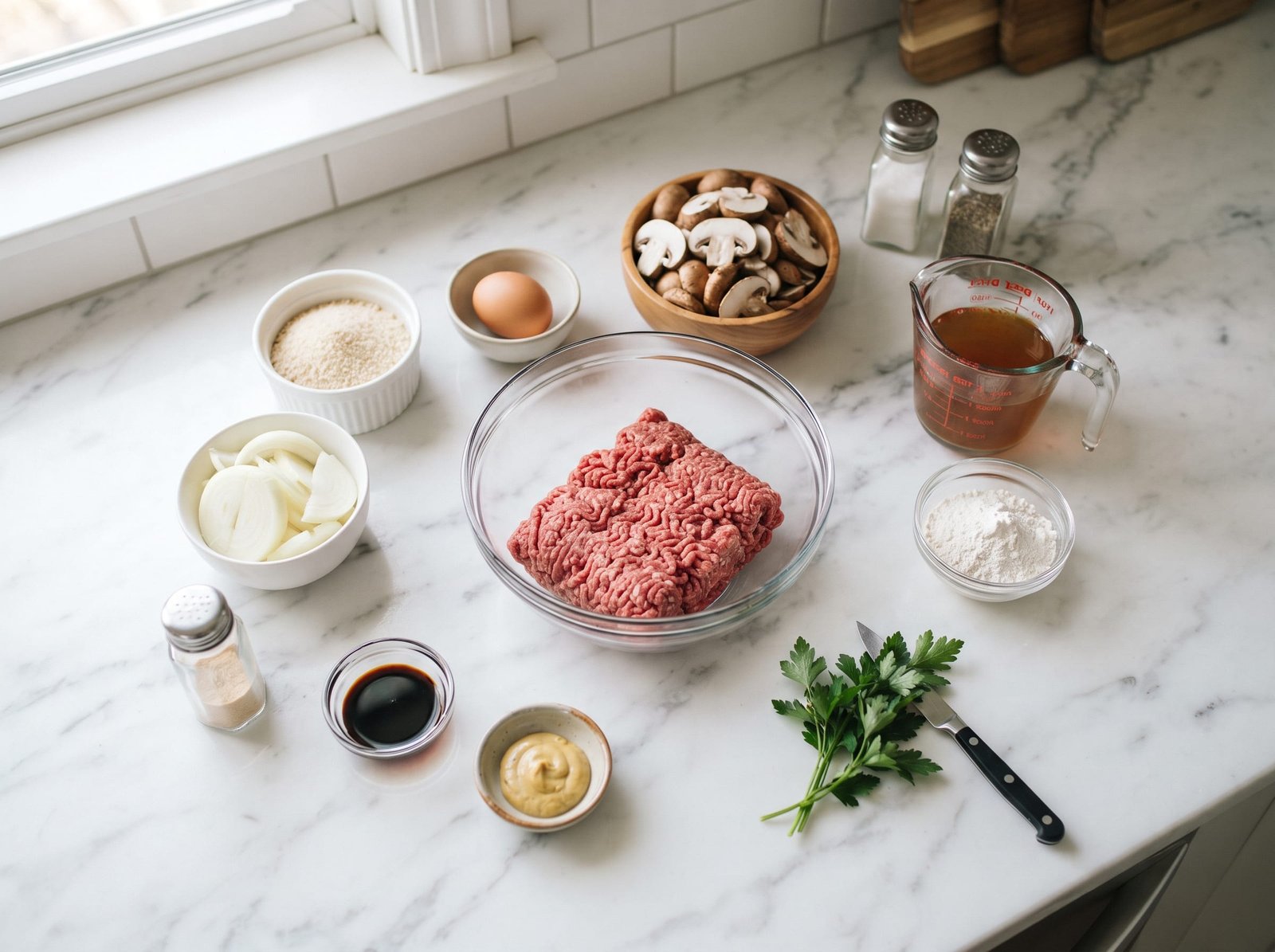 Homemade Salisbury Steak: Comfort Food at Its Finest ingredients