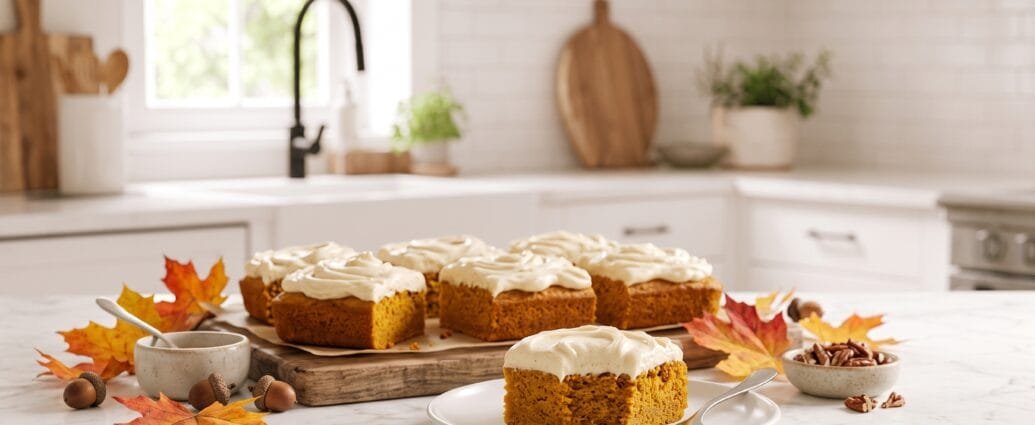 Old-Fashioned Pumpkin Bars with Cream Cheese Frosting