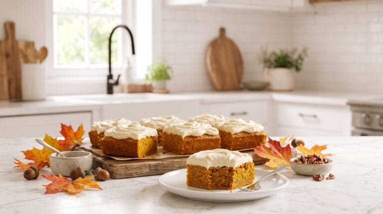 Old-Fashioned Pumpkin Bars with Cream Cheese Frosting