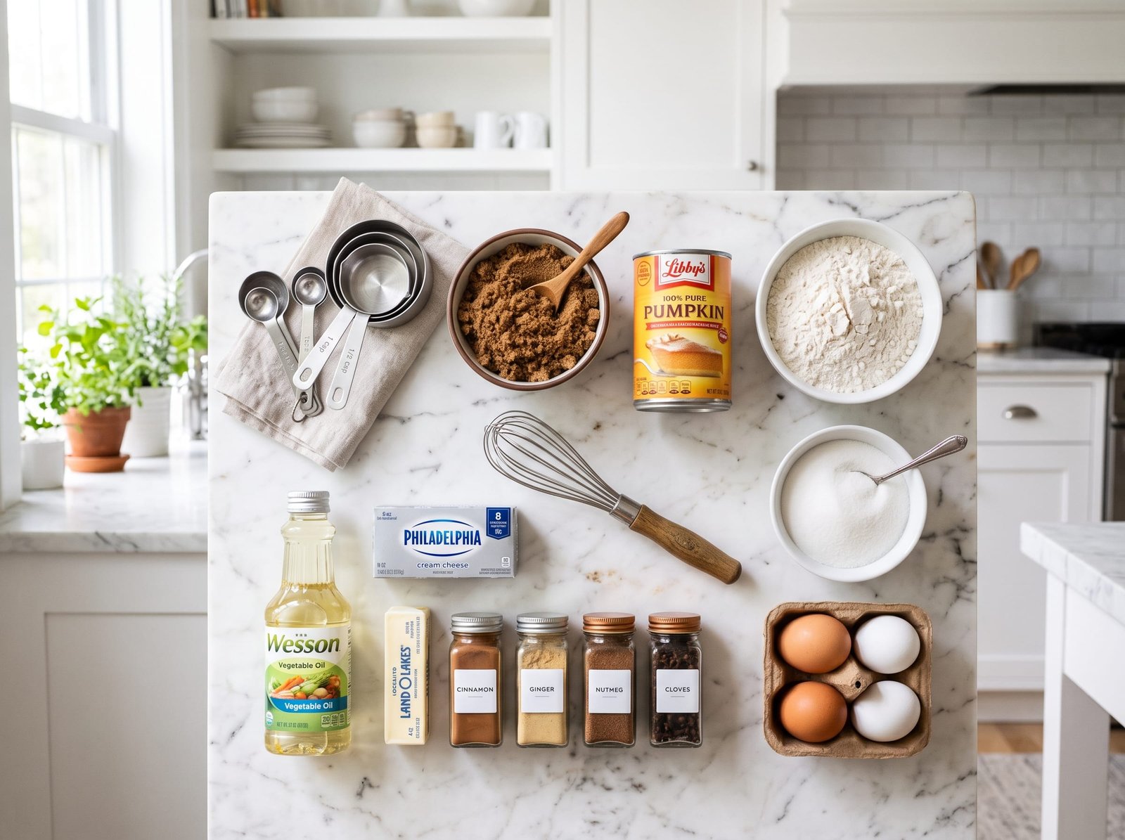 Old-Fashioned Pumpkin Bars with Cream Cheese Frosting ingredients