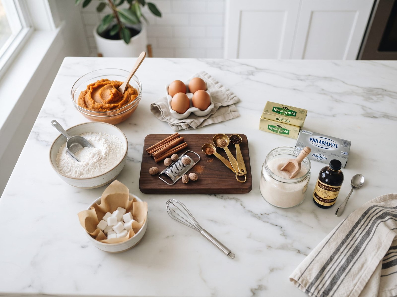 Pumpkin Bars with Cream Cheese Frosting ingredients