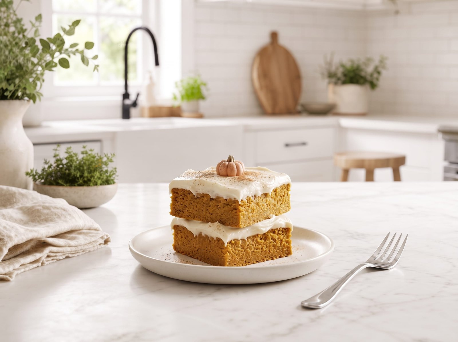 Pumpkin Bars with Cream Cheese Frosting