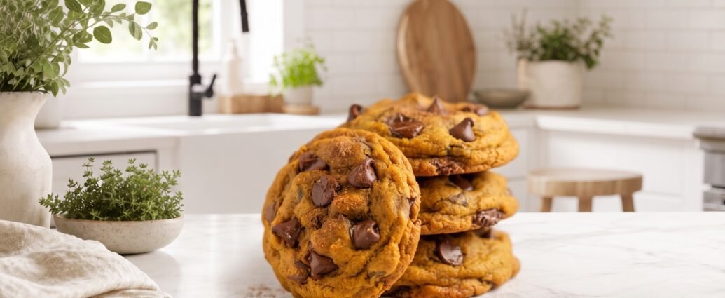 Pumpkin Chocolate Chip Cookies (Soft & Chewy)
