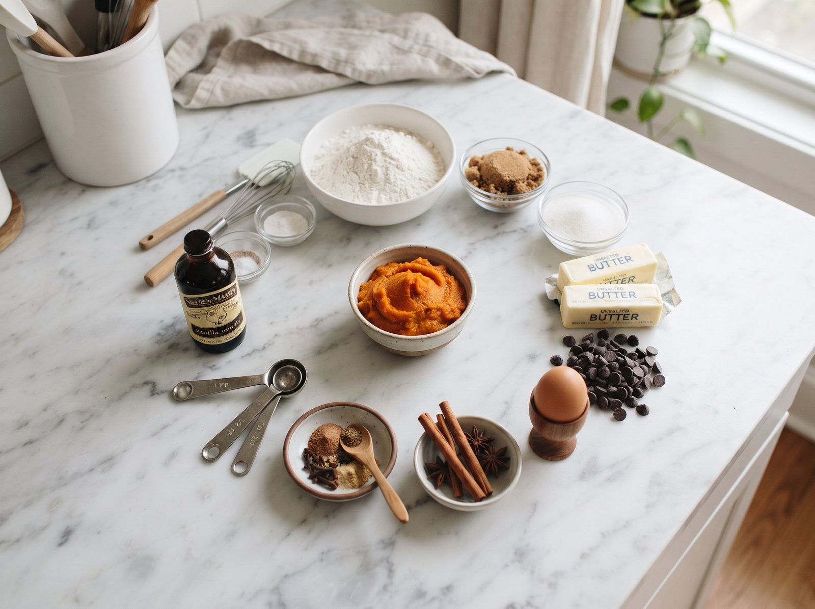 Pumpkin Chocolate Chip Cookies (Soft & Chewy) ingredients