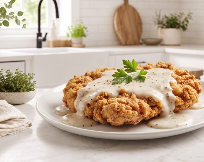 Chicken Fried Steak with Cream Gravy