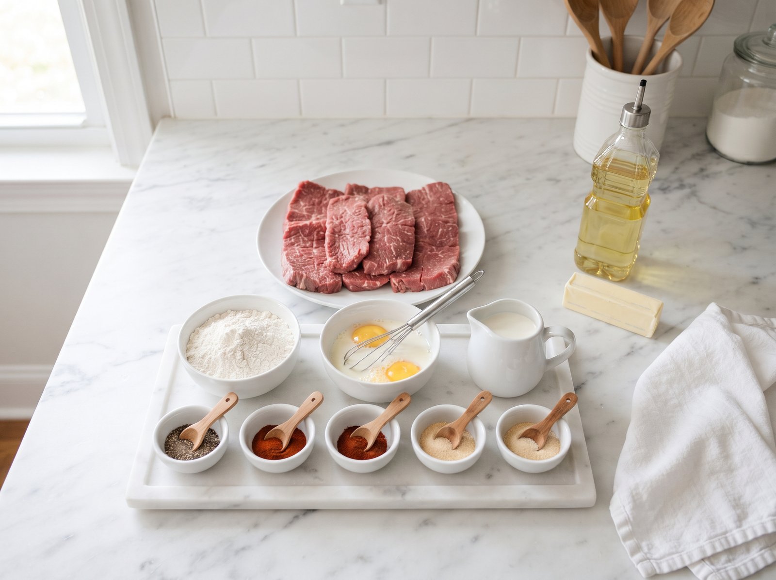 Chicken Fried Steak with Cream Gravy ingredients