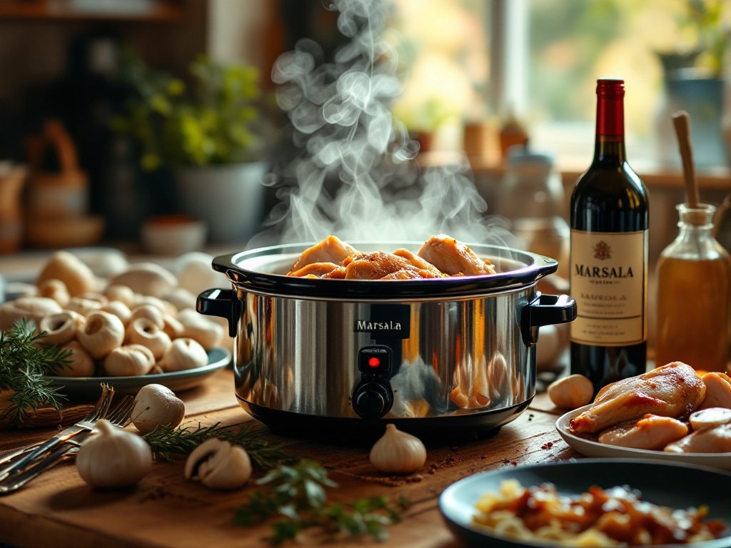 Crockpot Chicken Marsala