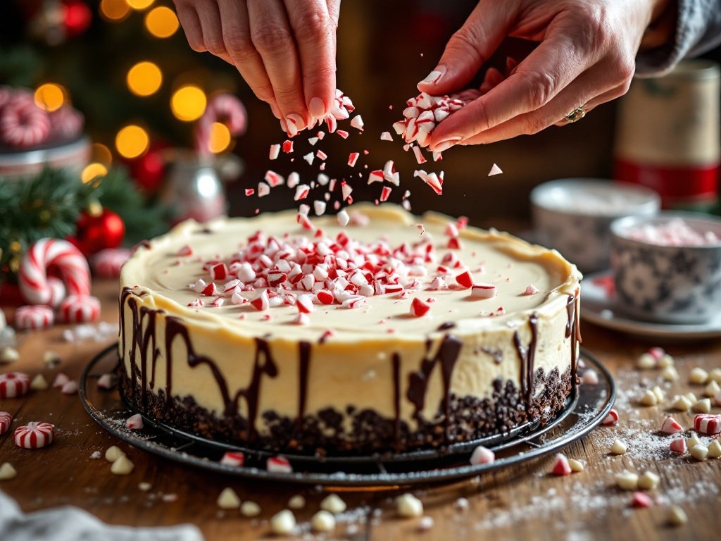 Peppermint Bark Cheesecake