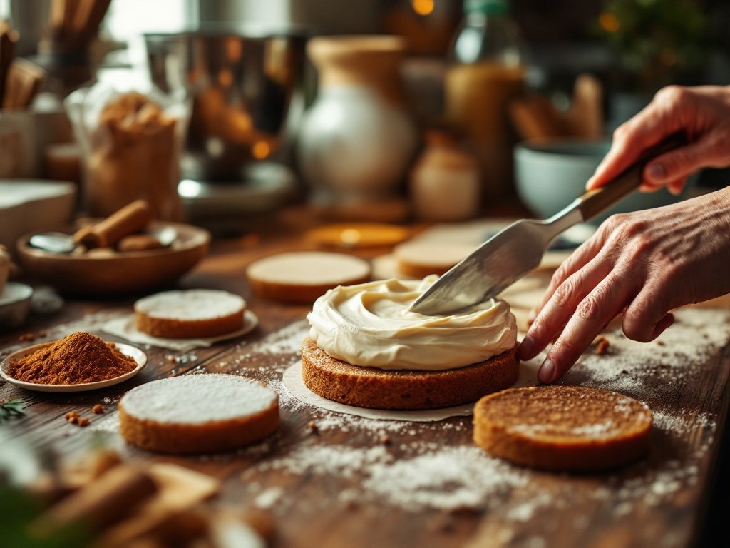 Gingerbread Layer Cake with Cream Cheese Frosting