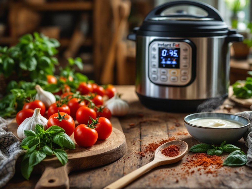 Instant Pot Tomato Basil Soup