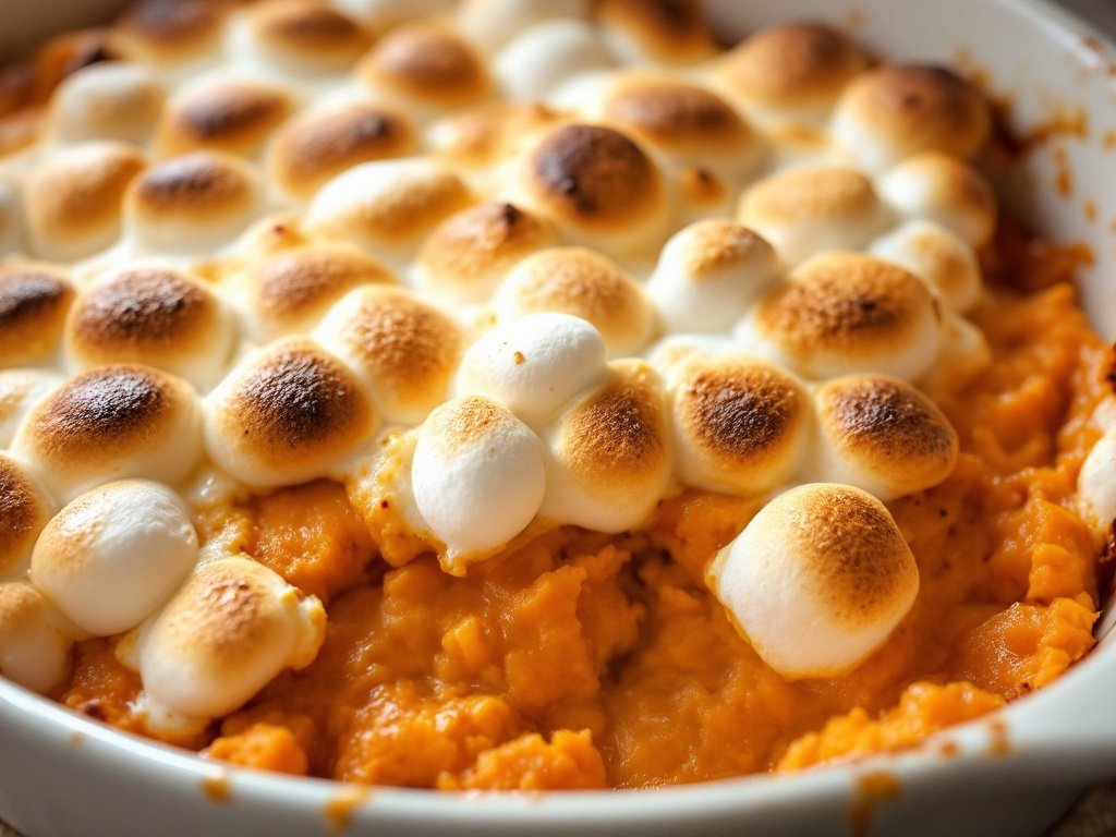 Sweet Potato Casserole with Marshmallows