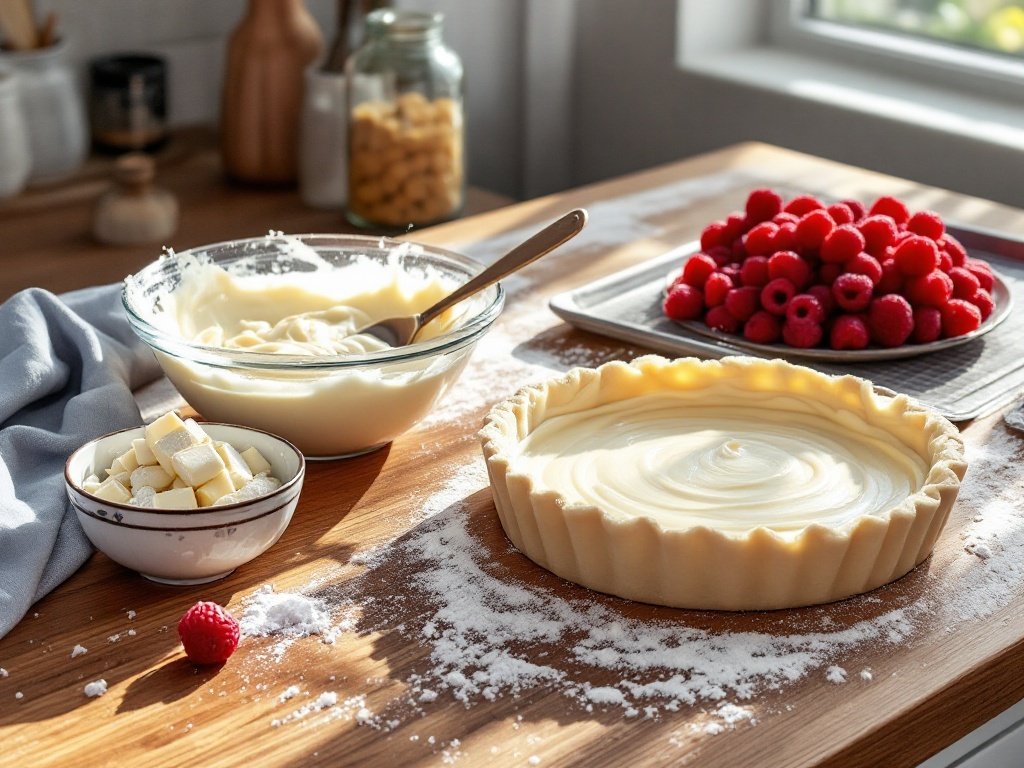 White Chocolate Raspberry Tart