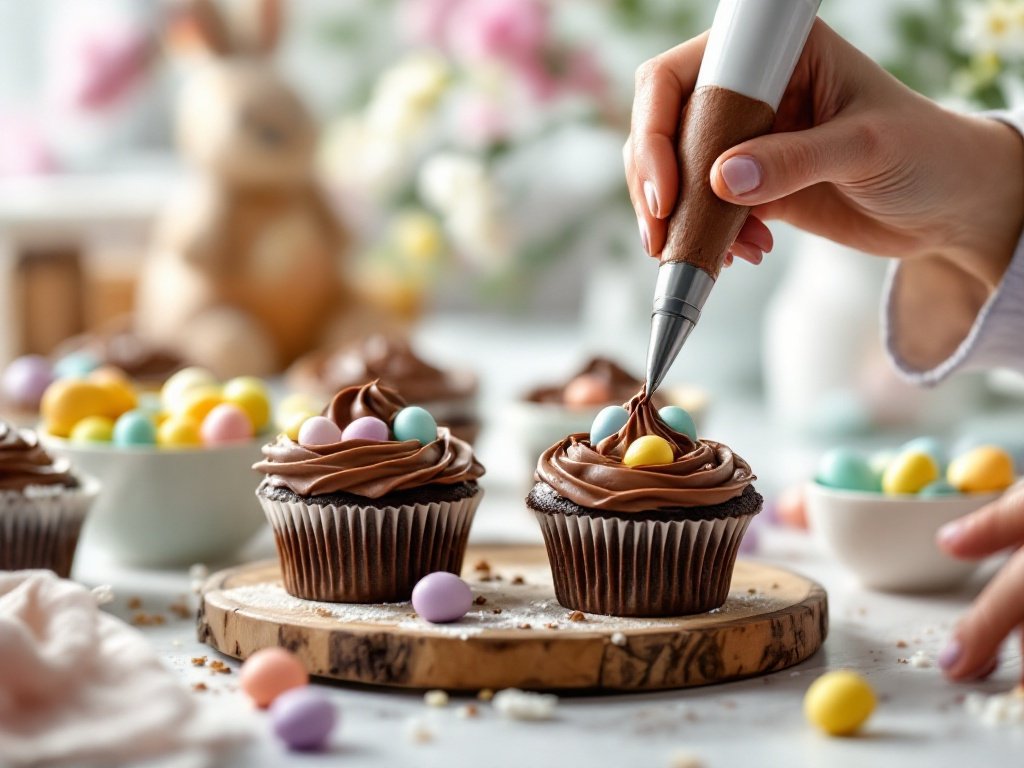 Chocolate Nest Cupcakes