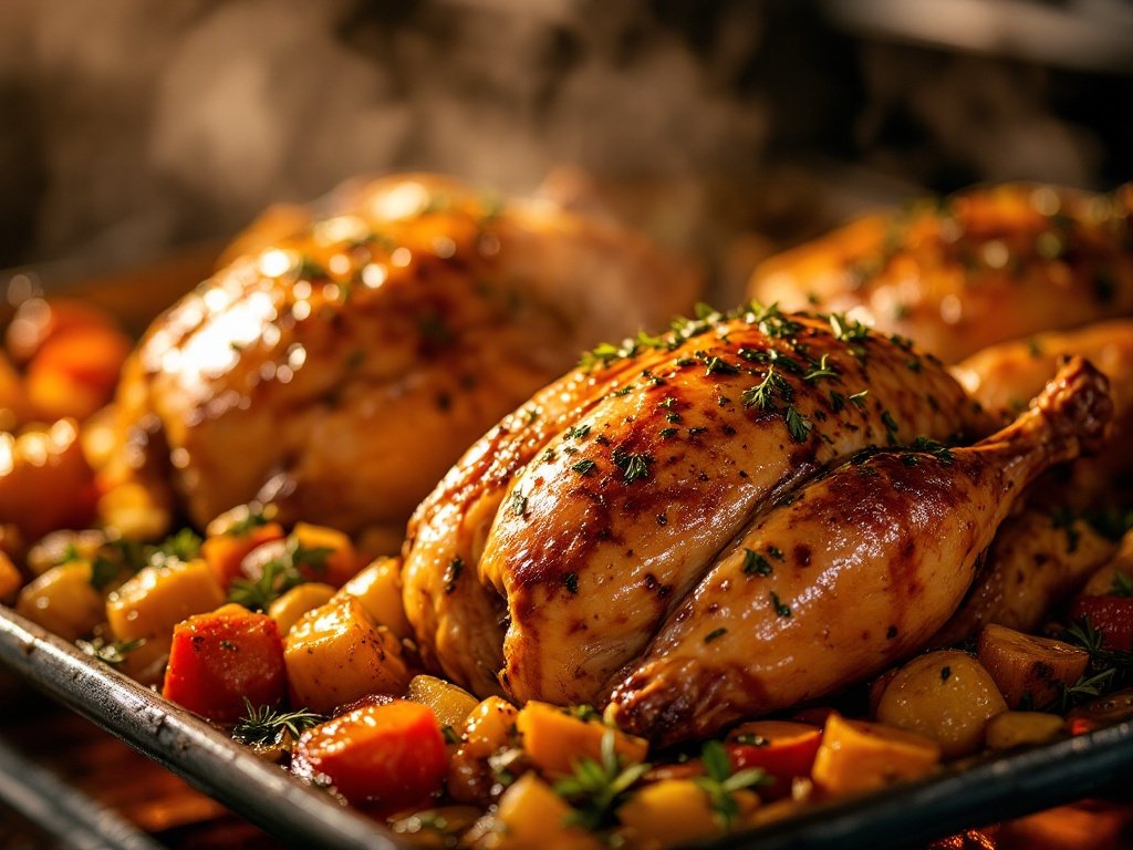 Glazed Cornish Hens