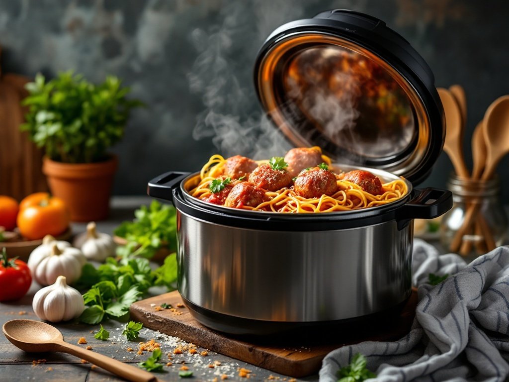 Instant Pot Spaghetti and Meatballs