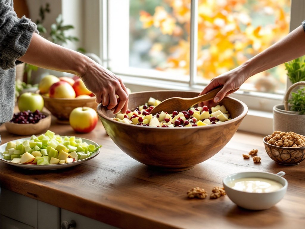 Cranberry Apple Waldorf Salad