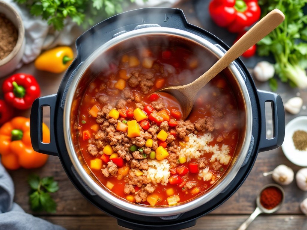 Instant Pot Stuffed Pepper Soup