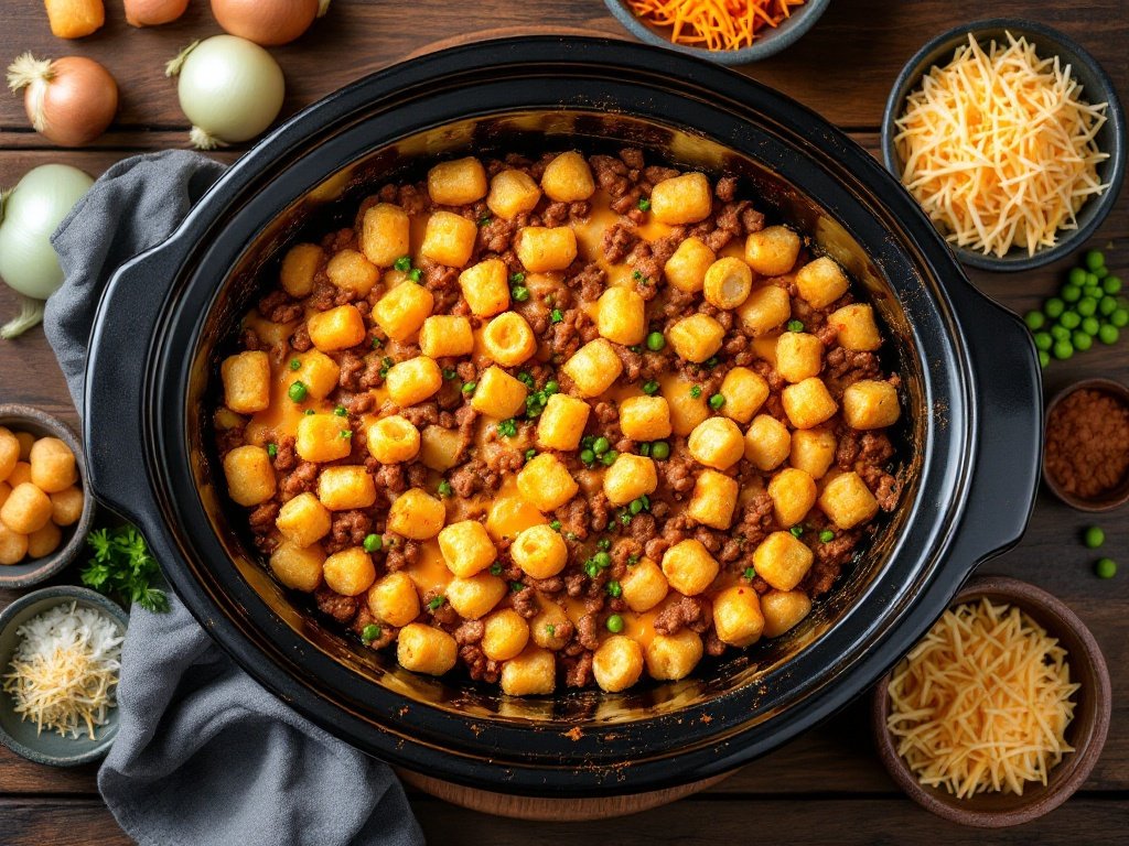 Crockpot Tater Tot Casserole