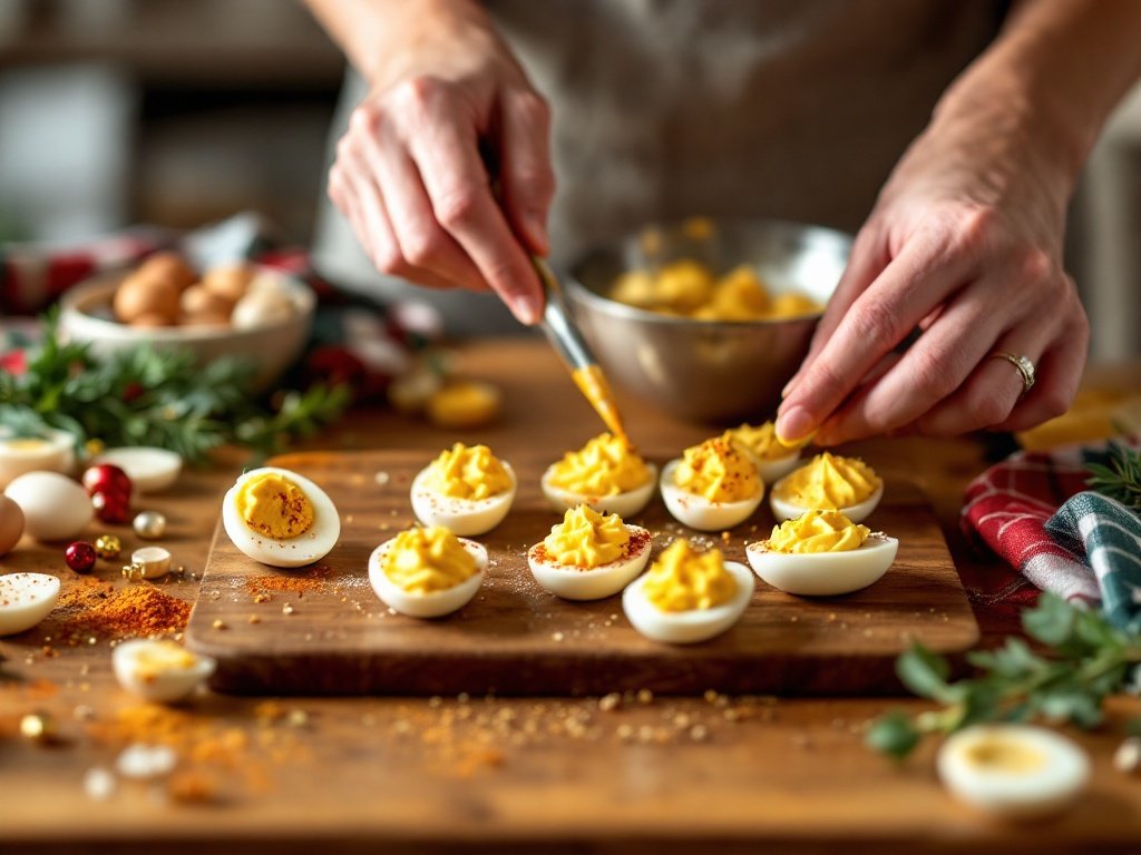 Festive Deviled Eggs