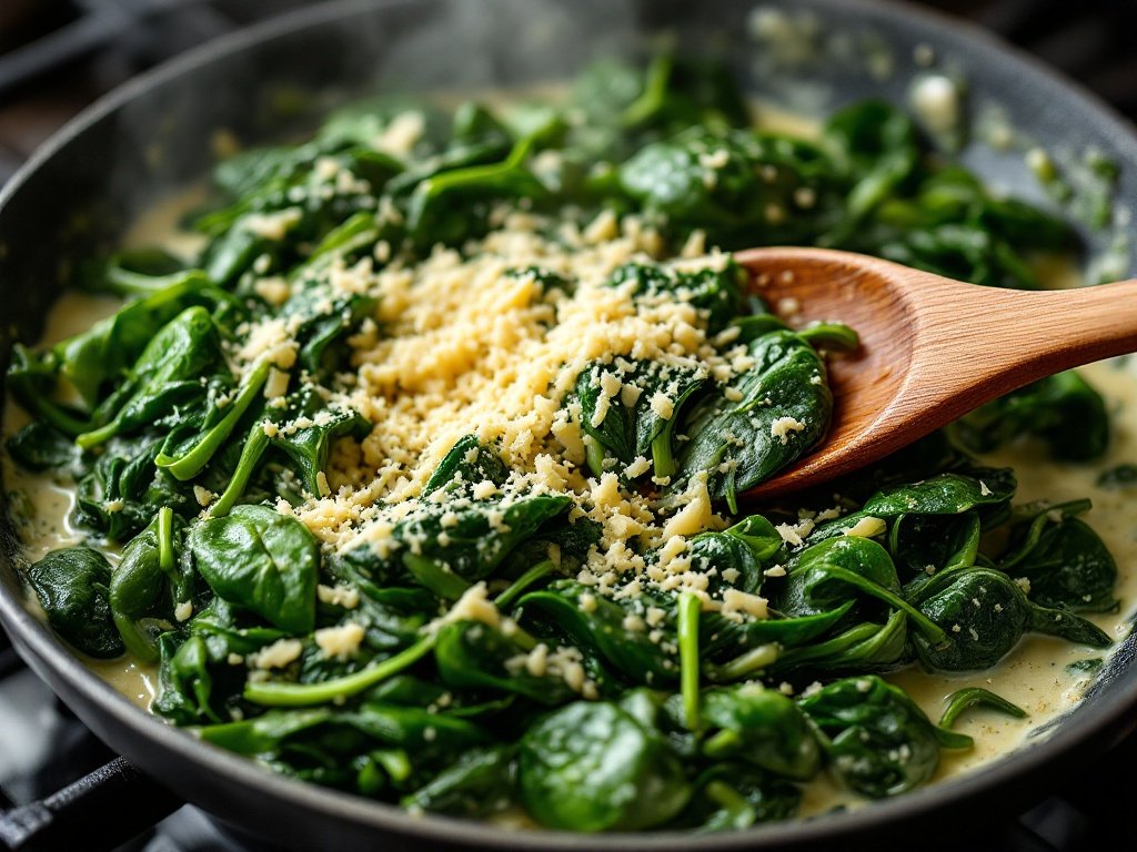 Creamed Spinach with Parmesan