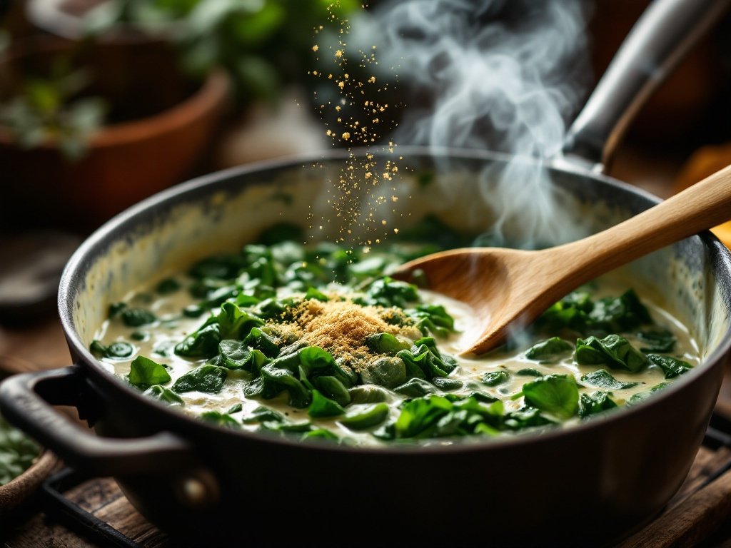 Creamed Spinach with Nutmeg