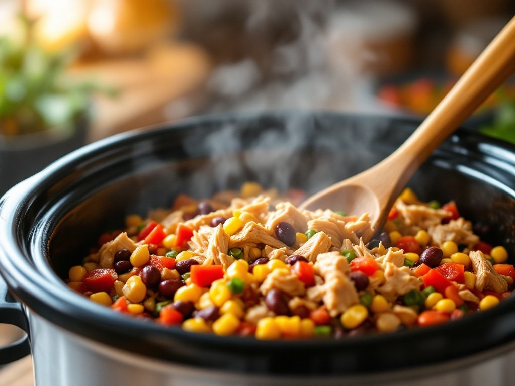 Crockpot Chicken Tortilla Soup