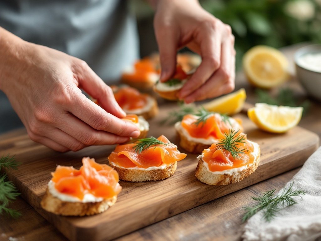 Smoked Salmon Crostini