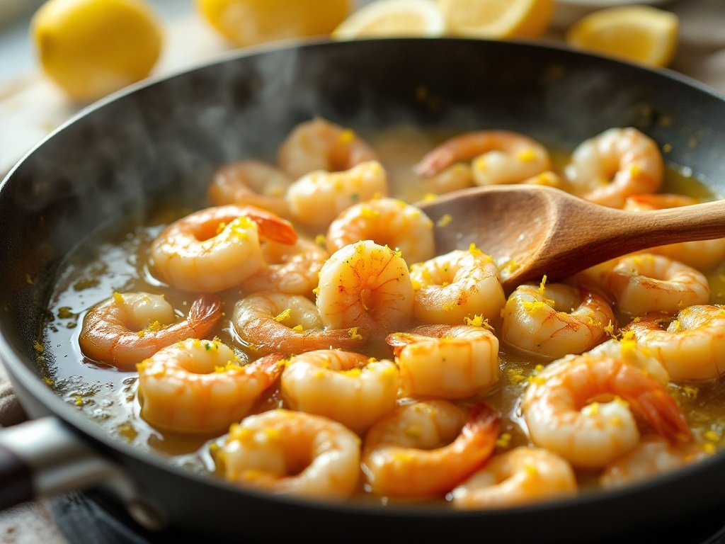 Chilled Shrimp Cocktail with Lemon Garlic Butter